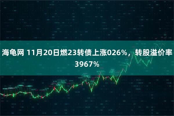 海龟网 11月20日燃23转债上涨026%，转股溢价率3967%